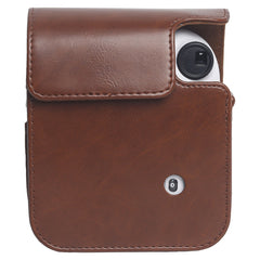 For FUJIFILM Instax mini 12 Leather Case Full Body Camera Bag with Shoulder Strap, For FUJIFILM Instax mini 12