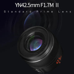 YONGNUO YN42.5mm F1.7M II M4/3 Mount Standard Fixed Focal Lens, YN42.5mm F1.7M II