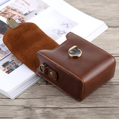 Full Body Camera Buckle Lock PU Leather Case Bag with Hand Strap & Neck Strap for Canon G7X II / G9X Mark II, Sony RX100 / M2, For G7X II, For RX100