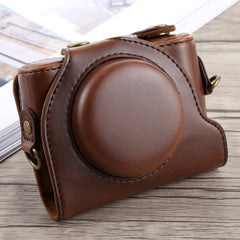 Full Body Camera PU Leather Case Bag with Strap for Sony DSC-HX90, For Sony HX90