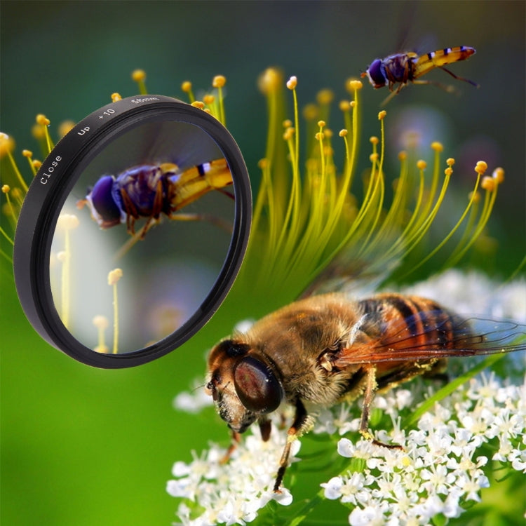 58mm 2 in 1 10X Close-Up Lens Filter for GoPro HERO7 Black/6 /5, 58mm Close-Up Lens