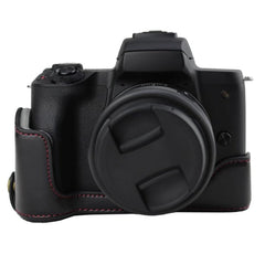 1/4 inch Thread PU Leather Camera Half Case Base for Canon EOS M50 / M50 Mark II, For Canon EOS M50