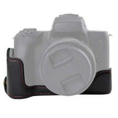 1/4 inch Thread PU Leather Camera Half Case Base for Canon EOS M50 / M50 Mark II, For Canon EOS M50