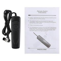 Cuely MC-30 Remote Switch Shutter Release Cord for Nikon D810 / D820 / D5 / D4, MC-30