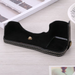 1/4 inch Thread PU Leather Camera Half Case Base for Sony ILCE-A9 / A9 / A7RIII, For Sony A9