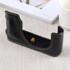 1/4 inch Thread PU Leather Camera Half Case Base for Leica DLUX TYP 109, For Leica D109, For Leica D901