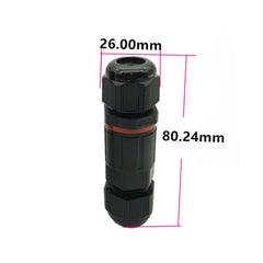 XYS20 IP68 Waterproof 3 Pin Straight Cable Connector, XYS20