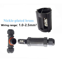 XY25 IP68 Waterproof 3 Pin T-type Cable Connector, XY25(T3)