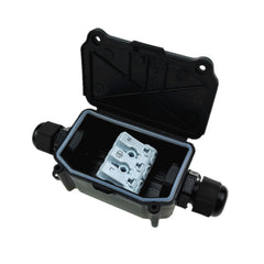 IP66 Waterproof Two-way Junction Box with 923 3-bit Press Type Terminal, IP66+923