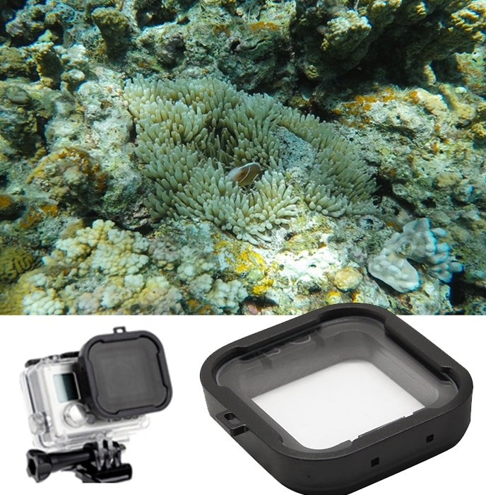 Cube Snap-on Dive Housing Lens 6 Lines Star Filter for GoPro HERO4 /3+, For GoPro HERO4 /3+ Star Filter