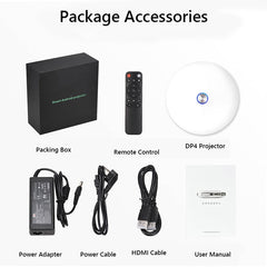 Wejoy DL-S9 220 Lumens 1280x720 720P Android 6.0 HD Bluetooth WiFi Smart Laser 3D Projector, Support HDMI / USB x 2 / TF Card