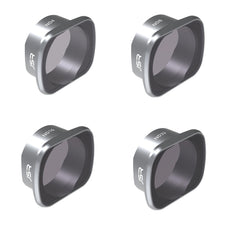 JSR KS 4 in 1 ND4+ND8+ND16+ND32 Lens Filter for DJI FPV, Aluminum Alloy Frame, 4 in 1 ND