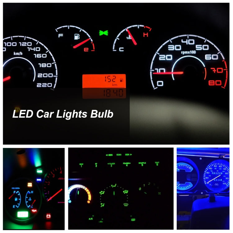 35 PCS T10 Car Modification LED Indicator Light with T10 Lamp Holder(Red Light）, A3608
