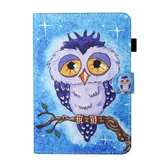 Universal Coloured Drawing Stitching Horizontal Flip Leather Case with Holder & Card Slot, For 7 inch Tablet, For 8 inch Tablet