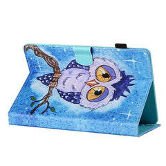 Universal Coloured Drawing Stitching Horizontal Flip Leather Case with Holder & Card Slot, For 7 inch Tablet, For 8 inch Tablet