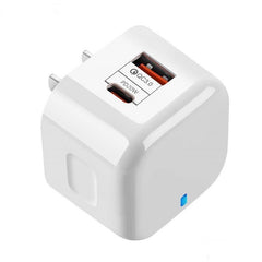 20W PD + QC 3.0 Dual Ports Travel Charger Power Adapter,, US Plug, EU Plug, UK Plug
