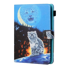 Sewing Thread Horizontal Painted Flat Leather Case with Pen Cover & Anti Skid Strip & Card Slot & Holder, For 7 inch Tablet PC Universal