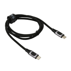100W 5A USB-C / Type-C Male to USB-C / Type-C Male PD Fast Charging Braided Data Cable, 1m, 1.5m, 2m