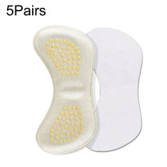 5 Pairs 060 High-heeled Shoes Glue Soft Anti-abrasion Anti-slip Heel Protective Sticker, 060 (Black), 060 (Skin Color)