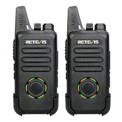1 Pair RETEVIS RT22S US Frequency 22CHS FRS License-free Two Way Radio Handheld Walkie Talkie, US Plug, RT22S