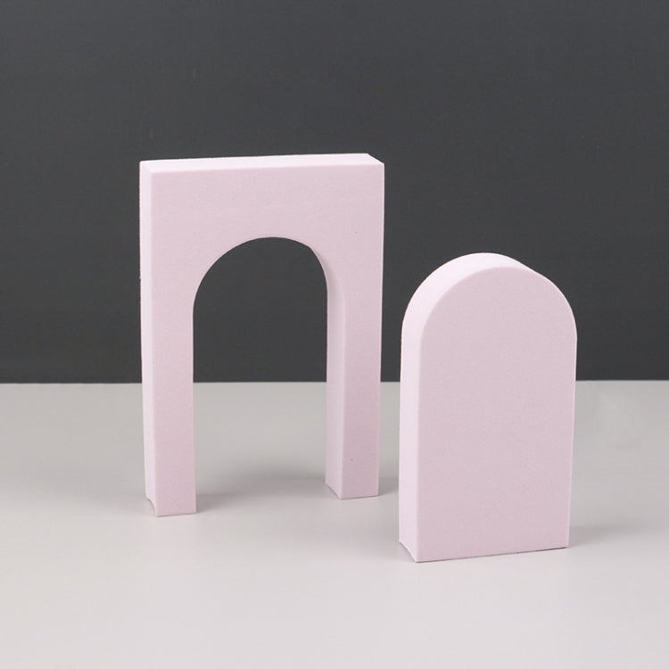 Geometric Cube Solid Color Photography Photo Background Table Shooting Foam Props, 10 x 6cm Cylinder, Cuboid Doo, 7.6 x 6cm Cylinder