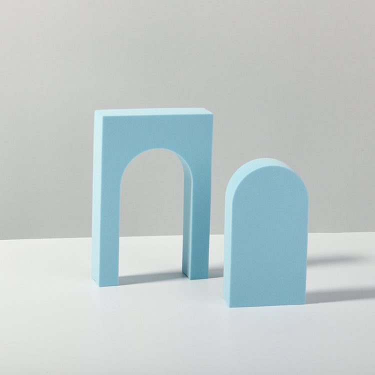 Geometric Cube Solid Color Photography Photo Background Table Shooting Foam Props, 10 x 6cm Cylinder, Cuboid Doo, 7.6 x 6cm Cylinder