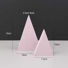 Geometric Cube Solid Color Photography Photo Background Table Shooting Foam Props, 2 x Triangles Combo Kits, 7cm Round Ball + 5cm Round Ball, Cuboid Door Combo Kits