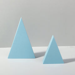 Geometric Cube Solid Color Photography Photo Background Table Shooting Foam Props, 2 x Triangles Combo Kits, 7cm Round Ball + 5cm Round Ball, Cuboid Door Combo Kits