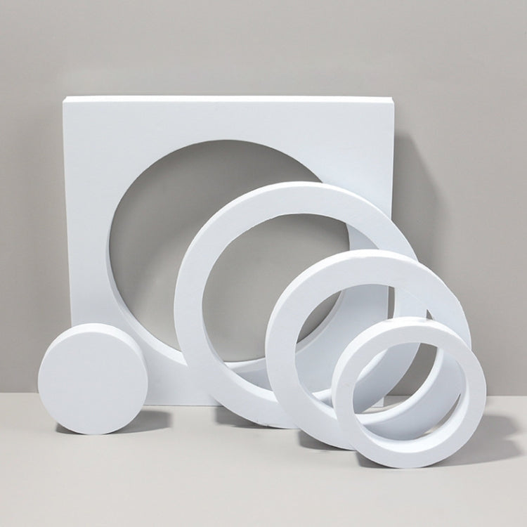 Geometric Cube Solid Color Photography Photo Background Table Shooting Foam Props, Round Combo Kits, 18 x 2cm Hexagon