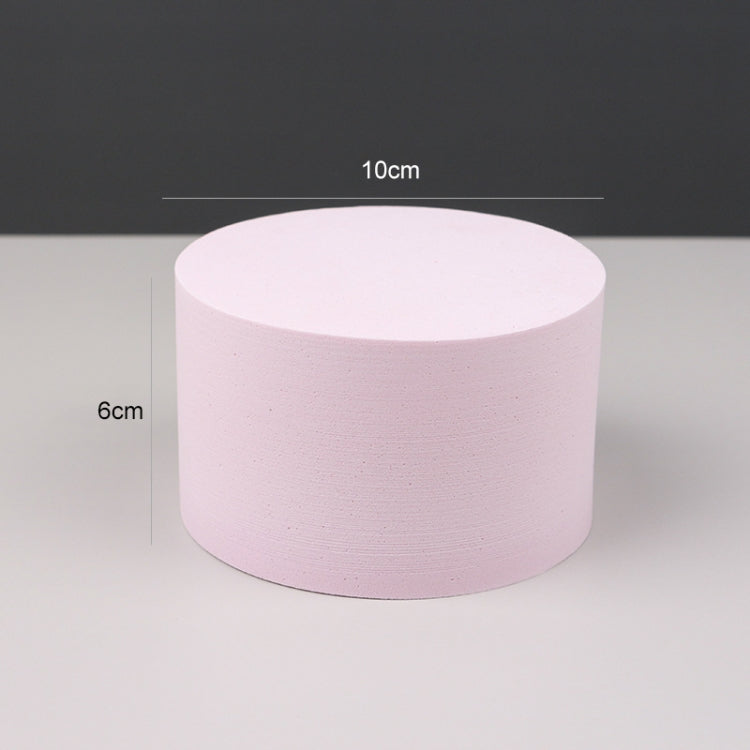 Geometric Cube Solid Color Photography Photo Background Table Shooting Foam Props, 10 x 6cm Cylinder, Cuboid Doo, 7.6 x 6cm Cylinder