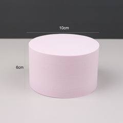 Geometric Cube Solid Color Photography Photo Background Table Shooting Foam Props, 10 x 6cm Cylinder, Cuboid Doo, 7.6 x 6cm Cylinder