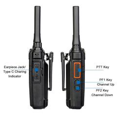 RETEVIS RB637 EU Frequency PMR446 16CHS License-free Two Way Radio Handheld Bluetooth Walkie Talkie, RB637