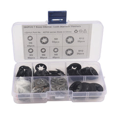 A5706 260 PCS Torx Bearing Clamp Retaining Ring Manganese Steel Quick Speed Locking Washer, A5706