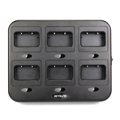 RETEVIS RTC21 Multi-function Six-Way Walkie Talkie Charger for Retevis RT21/RT24,, RTC21 EU Plug, RTC21 US Plug