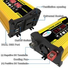 Legend II Generation 12V to 220V 300W Car Power Inverter, 12V to 220V