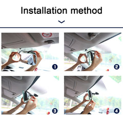 Car Rearview Retrofit Frameless Clear Large Mirror, 3R-337 Curved Mirror 250mm