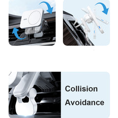 adj-987 15W Magsafe Magnetic Car Air Outlet Wireless Charger for iPhone 12 Series, with LED Indicator
