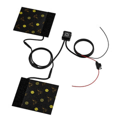 WUPP CS-974B1 Motorcycle Modified Hook and Loop Fastener Intelligent Electric Heating Hand Cover Heated Grip with Three Gear Temperature Control, CS-974B1