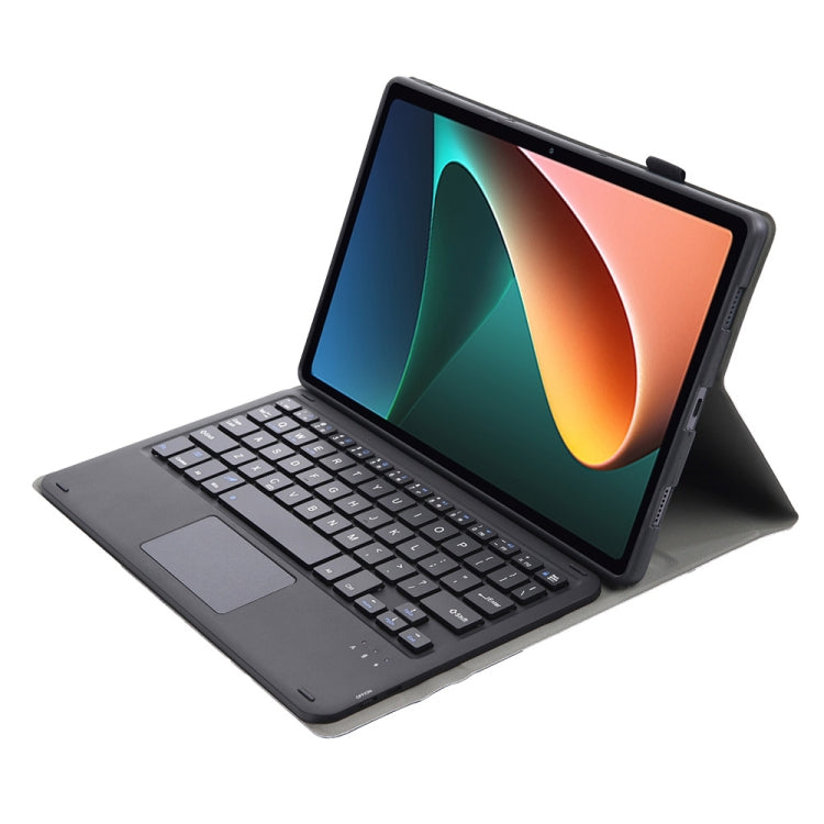 AN05-A Ultra-thin Detachable Lambskin Texture TPU Bluetooth Keyboard Leather Case with Holder & Touchpad For Xiaomi Pad 5 / 5 Pro, A0N5-A
