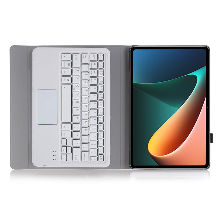 AN05-A Ultra-thin Detachable Lambskin Texture TPU Bluetooth Keyboard Leather Case with Holder & Touchpad For Xiaomi Pad 5 / 5 Pro, A0N5-A