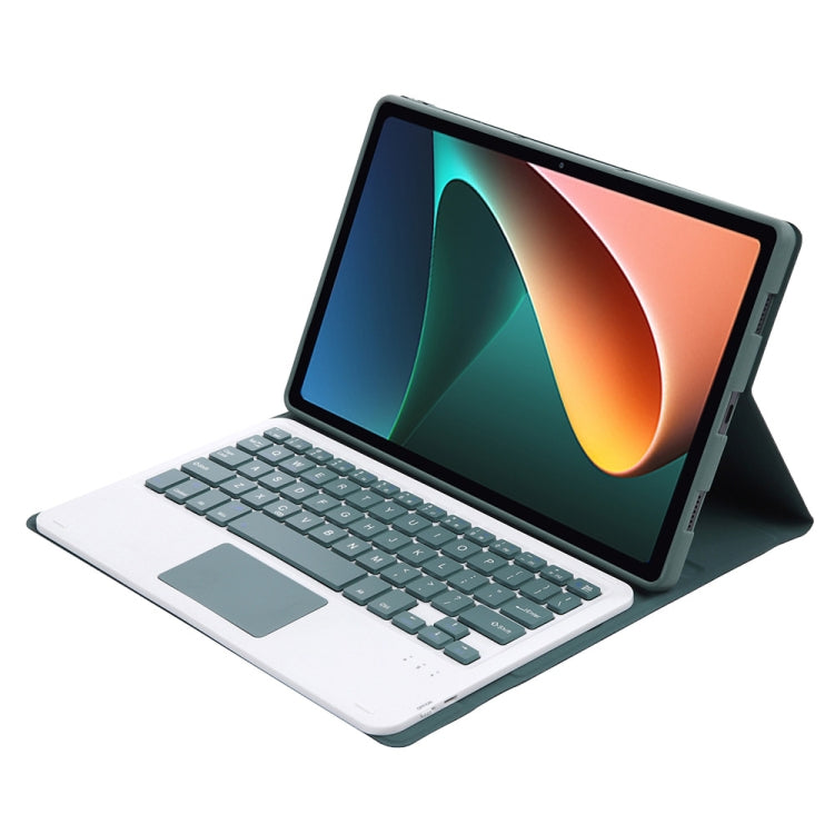 AN05-A Ultra-thin Detachable Lambskin Texture TPU Bluetooth Keyboard Leather Case with Holder & Touchpad For Xiaomi Pad 5 / 5 Pro, A0N5-A
