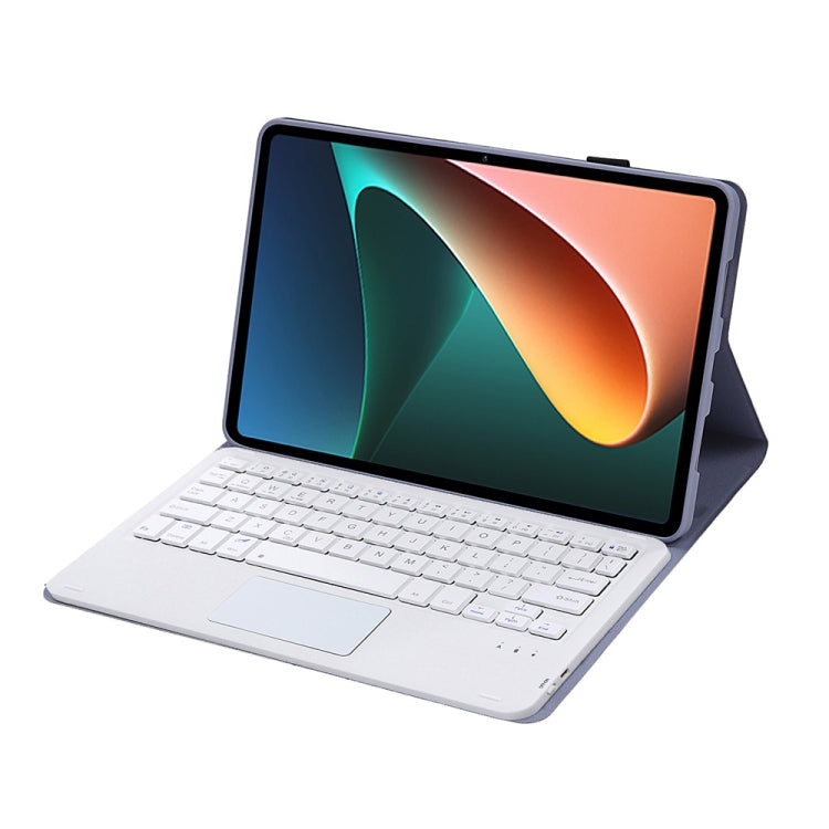 AN05-A Ultra-thin Detachable Lambskin Texture TPU Bluetooth Keyboard Leather Case with Holder & Touchpad For Xiaomi Pad 5 / 5 Pro, A0N5-A