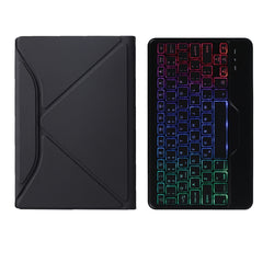 BM10S Backlight Edition Diamond Texture Detachable Bluetooth Keyboard Leather Case with Pen Slot & Triangular Back Support, For Lenovo Smart Tab M10 HPD Plus TB-X606F 10.3 inch, For Lenovo Pad Plus 11 inch TB-J607F / Tab P11 11 inch TB-J606F           ...