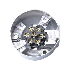 12V 7 Pin Round Plug Female Metal Trailer Adapter Connector Boat Carvan EU Plug, A0201
