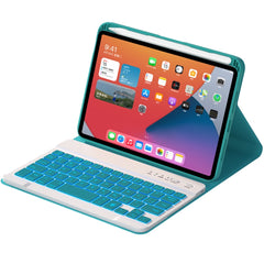 HK006D Square Keys Detachable Bluetooth Candy Color Keyboard Leather Case with Colorful Backlight & Holder for iPad mini 6
