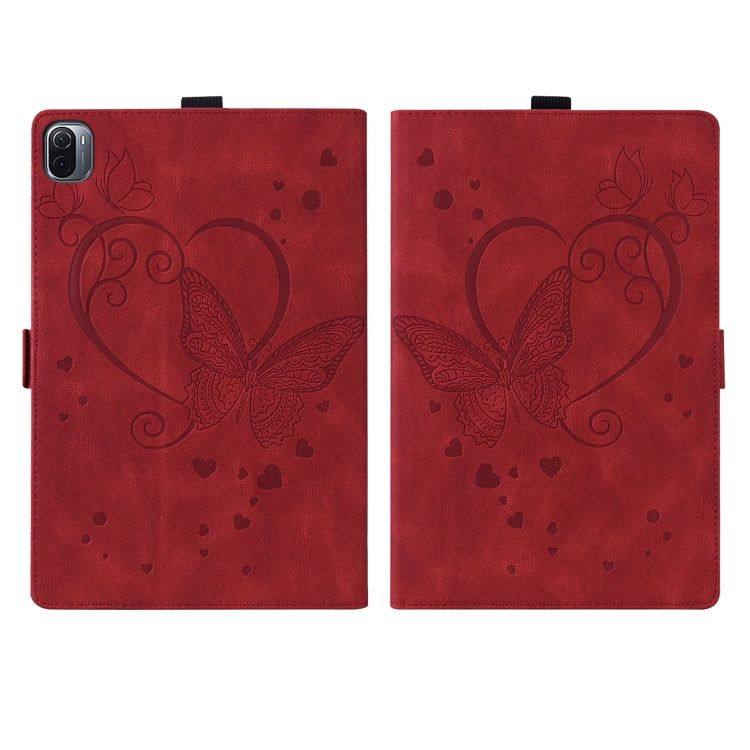 Love Butterfly Pattern Horizontal Flip Leather Case with Holder & Sleep / Wake-up Function, For Xiaomi Pad 5 / Pad 5 Pro