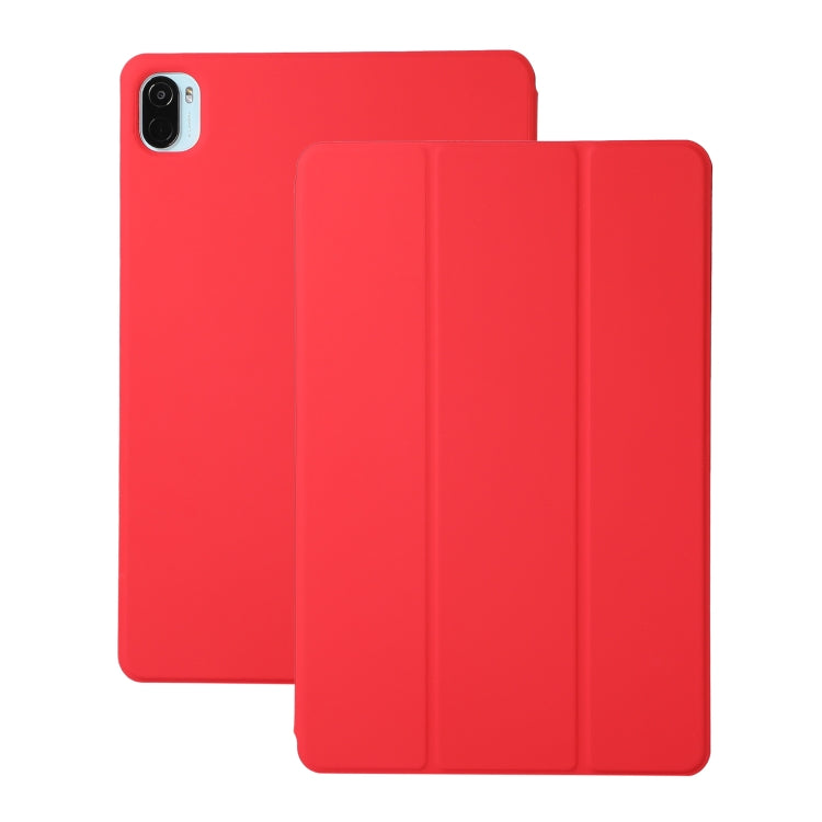 Solid Color Magnetic Horizontal Flip Leather Case with Holder, For Xiaomi Pad 5 / Pad 5 Pro