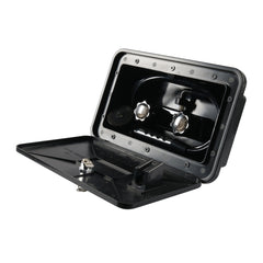 RV External Shower Box Head with Hose, A6622-02 Black