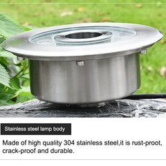 Landscape Colorful Color Changing Ring LED Stainless Steel Underwater Fountain Light, 6W, 9W, 12W, 18W, 24W