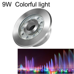 Landscape Colorful Color Changing Ring LED Stainless Steel Underwater Fountain Light, 6W, 9W, 12W, 18W, 24W